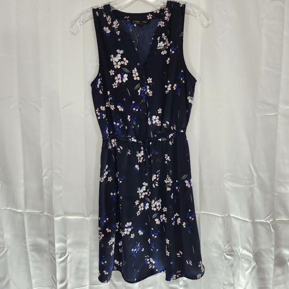 41 Hawthorn Size Small Floral Sleeveless Dress - Navy - Picture 1 of 7